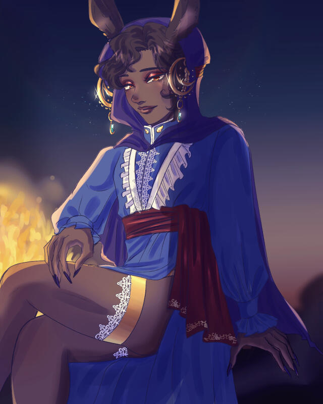 sascha in his village's traditional attire